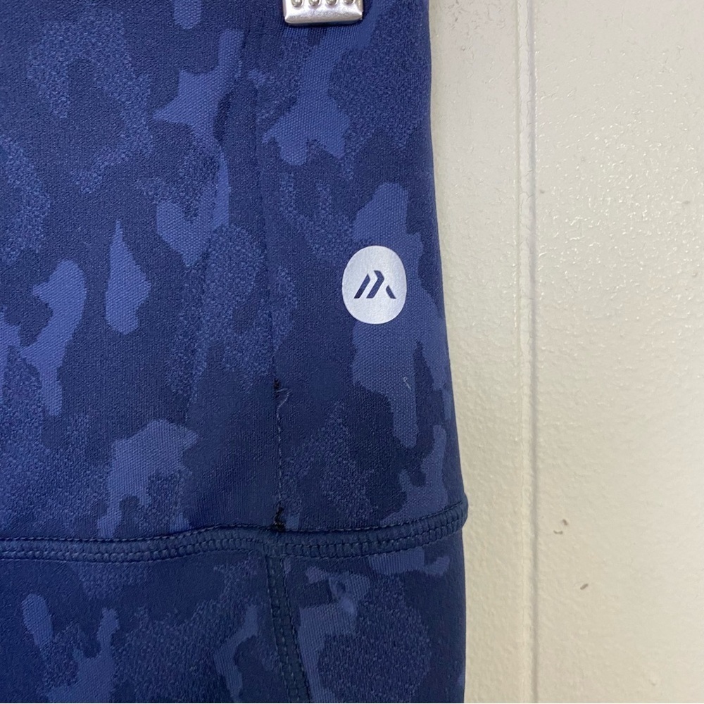 Alexo Athletica Face Forward Concealed Carry Blue Camo Navy Leggings Womens Sz S - Picture 9 of 16